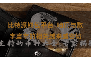 比特派钱包平台  咱们与数字寰宇的相关越来越密切